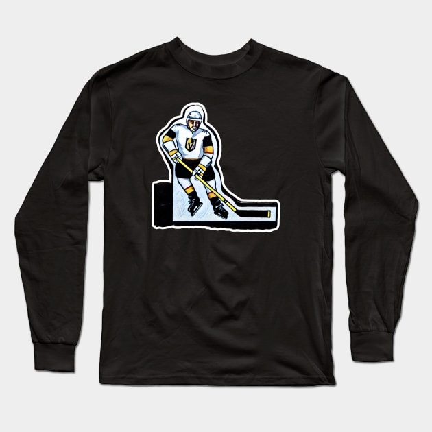 Coleco Table Hockey Players - Las Vegas Golden Knights Long Sleeve T-Shirt by mafmove